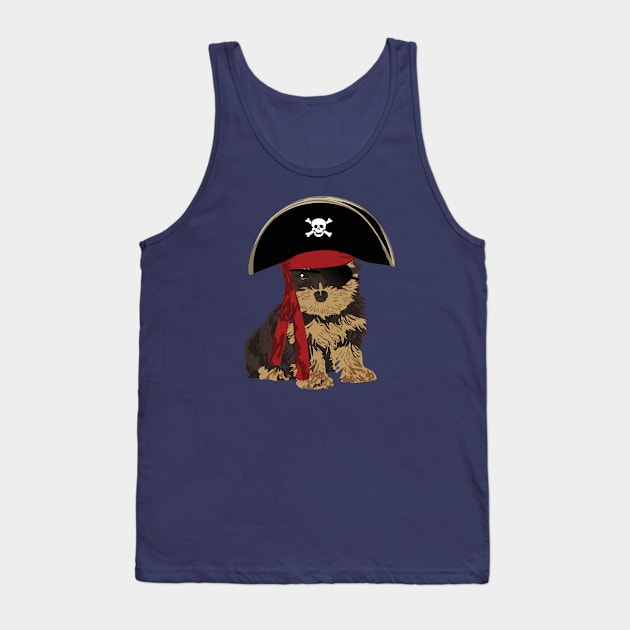 Pirate Yorkshire Terrier for Dog Lovers Tank Top by riin92